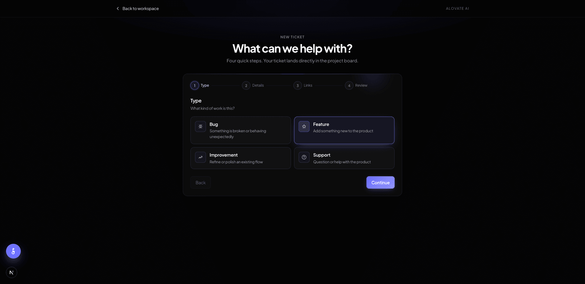 Alovate Workspace
